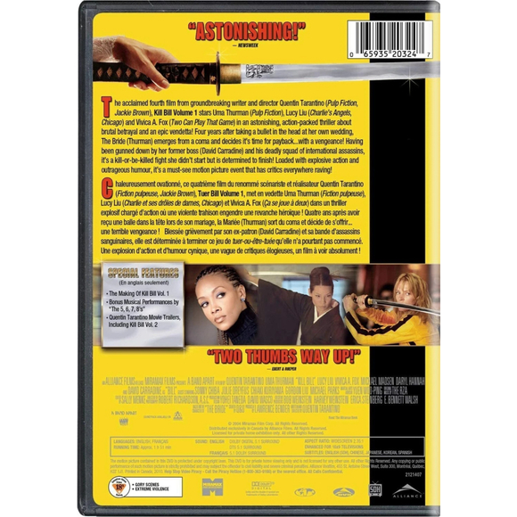 Kill Bill Volumes 1 & 2 DVDs Uma Thurman, Quentin Tarantino SEALED - Picture 3 of 14